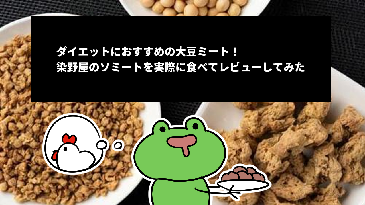 ダイエットにおすすめの大豆ミート！染野屋のソミートを実際に食べてレビューしてみた