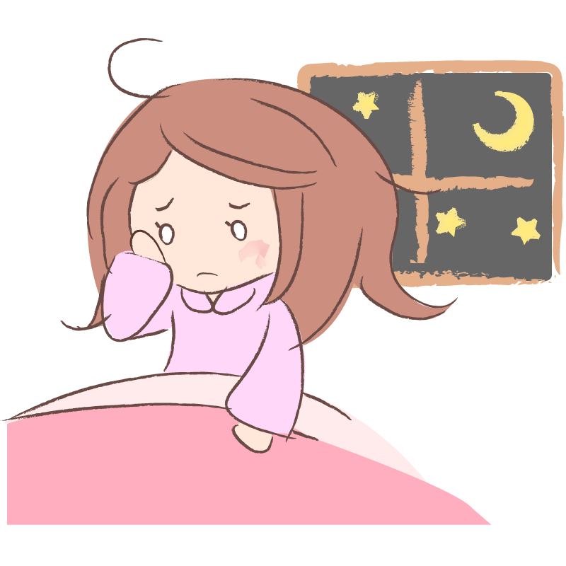 眠れない女性